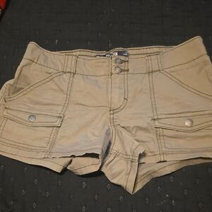 Hollister Olive Green Low Rise Women's Cargo Shorts Size 00 24"